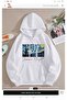 Unisex White Oversize Hooded Sweatshirt with Kangaroo Pocket, 3 Thread Raster Hoodie