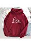 Unisex Red Oversize Hooded Sweatshirt with Kangaroo Pocket, 3 Thread Raster Hoodie