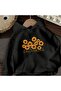 Modexa Unisex Hoody Black 3 Thread Raster Oversize Hooded Sweatshirt Basic Comfortable Cut