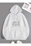 Unisex White Kangaroo Pocket Thick Fabric Oversize Hooded Sweatshirt Hoodie