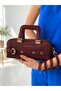 Women's Suede Multi-Compartment Stylish Daily Hand and Shoulder Bag - 3