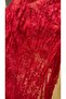Red french lace fabric 3 meters 72 cm width - 2