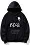 Unisex Black Casual Cut Hooded Sweatshirt with Inner Pockets, Warm Hoodie