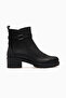 Women's Leather Boots with Buckle Detail 26K 3380K Black