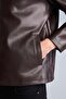 Men's Leather Coat and Jacket E8888Ax/Bn339 D.Brown - 3