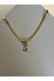 Letter S Stainless Steel Gold Necklace - 2
