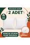 Set of 2 100% Cotton Fabric Zippered Beaded Silicone Fiber Filled Throw Pillow Inner Cushion - 5