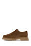 Women's Camel Lace-Up Suede Leather Masculine Shoes Af400001Ds - 3
