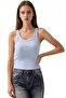 Busem Sleeveless Ribbed U-Neck Tank Top