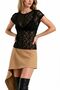 Busem Women's Lace Short Sleeve Blouse - 4