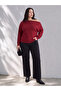 Vizyon New Season Black Plus Size Wideleg Women's Jean Pants