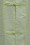 Piping Buttoned V-Neck Organza Voile Oversized Kimono -Yellow - 5