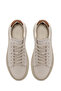 Men's White Lace-Up Thick-Soled Leather Sneaker Wm740010Df - 4