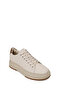 Men's White Lace-Up Thick-Soled Leather Sneaker Wm740010Df - 7