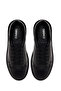 Men's Black Lace-Up Thick-Sole Leather Sneaker Wm650011Dv - 4