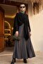 Casual Cut Daily Knitwear Poncho - Black - 5