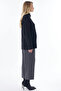 Zippered Collar Knitwear Sweater Black - 6