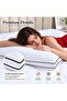 Bed Pillow For Sleeping Pack of 2, Premium Soft & Fluffy Sleeping Pillows with Black Piping, Breathable Luxury Hotel Quality Bed Pillows for Side, Back & Stomach Sleepers - 3