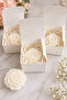 Mini Giveaway Gift Boxes Filled with Mini Rose Shaped Candle Gift 12 pcs