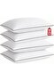 Luxury Hotel Quality Pillows Pack of 4 - Premium 3D Microfiber Filling with Breathable Cover - Best for Side, Back and Stomach Sleepers - Orthopedic Bed Pillows, King