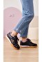 Children's Orthopedics Velcro and Lace-Up Figured Non-Slip Sole Water-Repellent Material Sneaker Shoes-Black - 3