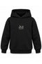 One Piece Vintage Turtle Printed Black Kids Hooded Sweatshirt - 2