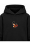 Dragon Ball Tail Knot Printed Black Kids' Hooded Sweatshirt - 4