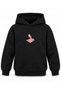 Huntr X Mira Dance Square Printed Black Kids' Hooded Sweatshirt - 2