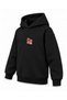 One Piece Sack Race Printed Black Kids' Hooded Sweatshirt - 3