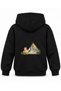 Bluey Lantern Friends Printed Black Children's Hooded Sweatshirt