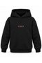 Manifest Light Crown Printed Black Kids' Hooded Sweatshirt - 2