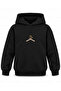 Huntr X Costume Strap Printed Black Kids Hooded Sweatshirt - 2