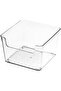 Transparent Plastic Drawer Storage Trays - Drawer Divider Boxes for Kitchen Organization (Small Squa