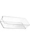Transparent Plastic Drawer Storage Trays - Drawer Divider Boxes for Kitchen Organization (Large Rect - 2
