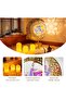 Table Decoration Light Set (360° Rotating Lamp+ 3 Different-size Weeping LED Candle Lights)-Festive - 5