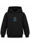 Manifest Open Curtain Printed Black Children's Hooded Sweatshirt - 2