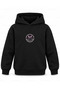 Bts Listening Window Printed Black Children's Hooded Sweatshirt - 2