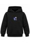 Kpop Demon Hunters Souvenir Card Printed Black Children's Hooded Sweatshirt - 2