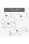9 Pack Kitchen Drawer Organiser, Large Clear Drawer Storage Tray with Non-Slip Pads, Acrylic Plastic - 2
