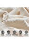 Chenille Sofa Blanket Cover, Weave Jacquard Sofa Throws Large Solid Color 1 2 3 4 Seater Sofa Throw - 5