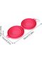 Dog Food and Water Bowl Silicone Dishwasher Safe Foldable Containers - 5