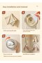 Electroplated Rotating Suction Cup Pot Lid Rack – Wall-Mounted Adjustable Kitchen Organizer for Pots - 6
