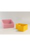 3D-Printed Pistachio Bowl - Dual-Chambered Shell Separator Serving Bowl - Pink and Yellow GEN01 - 2