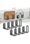 8pcs Lid Rack For Kitchen Storage And Organisation; Self-Adhesive Design