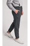 Women's Smoked 3-Thread Ribbed Elastic Leg Sweatpants - 7