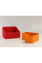 3D Printed Peanut Bowl - Dual Chamber Shell Separator Presentation Bowl - Red Tu Bezoss - 2