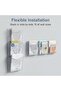 6 Pockets Wall File Holder Clear Acrylic Hanging File Organizer for Office and Home, Vertical - 4