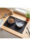 Watertight Pet Feeding Mat, Raised Edge Design (Large) - 5
