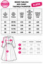 Plus Size Contrast White Collar Stone Button Detail Long Sleeve Women's Dress - 3