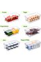 4 Pack Stackable Refrigerator Organizers by Intabi, Pull-Out Fridge Storage Containers with Lid, Organizer - 7